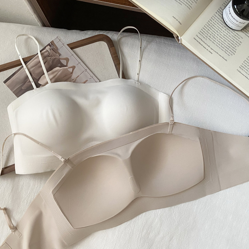 Bez naramenica grudnjak za žene: odvojive dvostruke naramenice, najlon tkanina s podstavom, potpuno pokriće, stražnje kopčanje s tri reda kukica