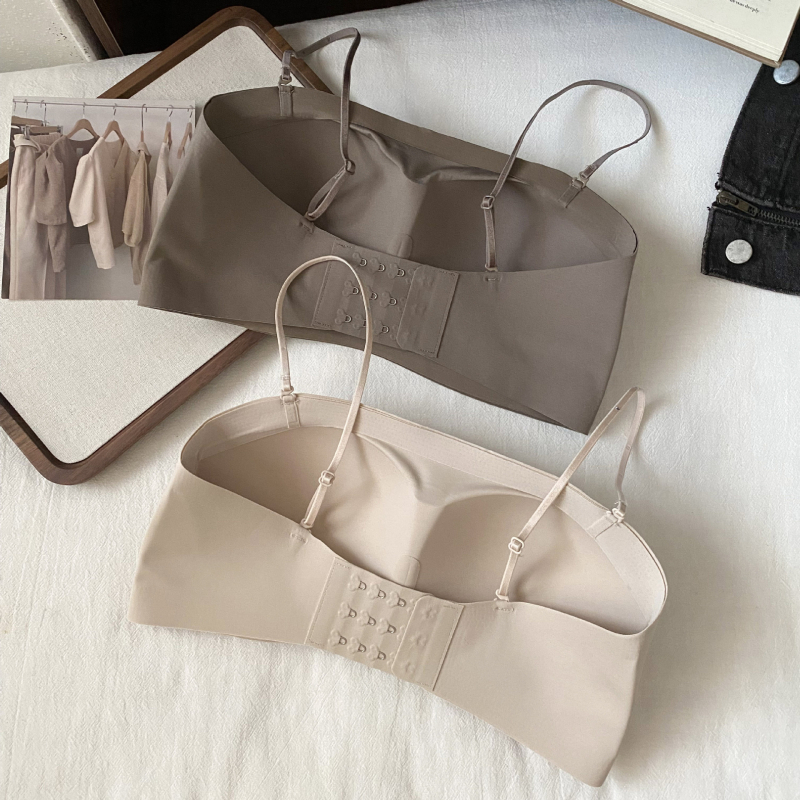 Bez naramenica grudnjak za žene: odvojive dvostruke naramenice, najlon tkanina s podstavom, potpuno pokriće, stražnje kopčanje s tri reda kukica