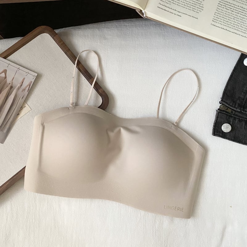 Bez naramenica grudnjak za žene: odvojive dvostruke naramenice, najlon tkanina s podstavom, potpuno pokriće, stražnje kopčanje s tri reda kukica