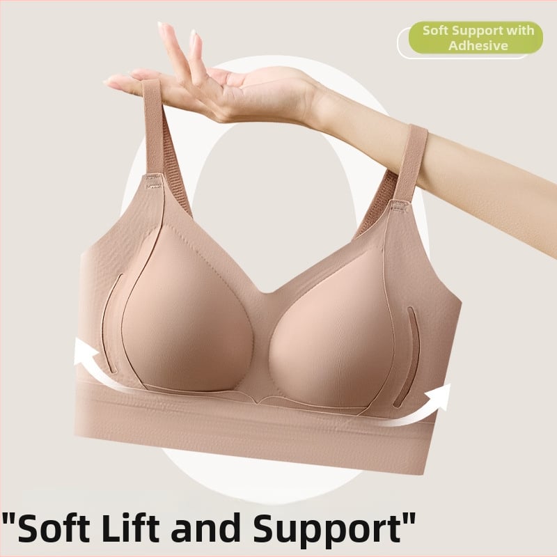 Bezšvová podprsenka s plnou misou, tenké tvarované košíčky, pevné dvojité ramienka, priedušný nylonový materiál, mäkká podpora