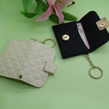 Mini PU novčanik za kovance i držač kartica sa kvadratnom kopčom – unisex, retro stil, za dnevnu upotrebu