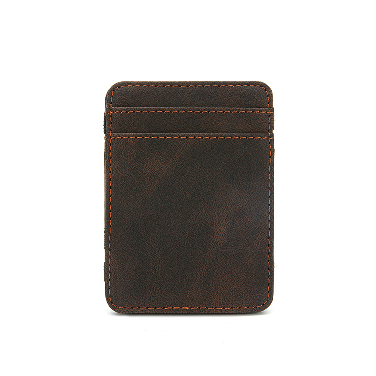 Držač kartica od PU kože s uzorkom pruga, unisex, ultra lagan, model 029