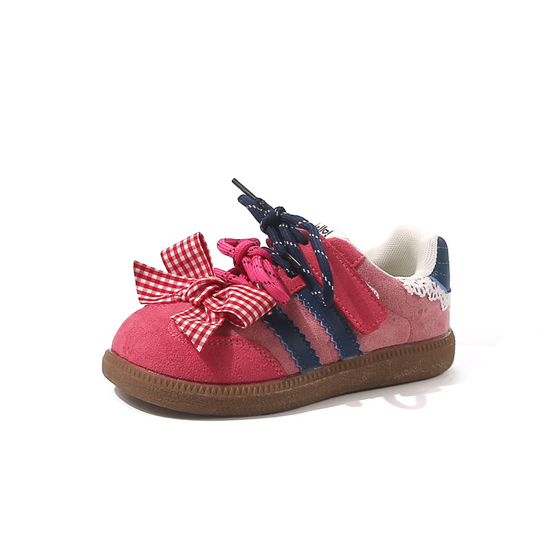 Dječje tenisice s Velcro kopčanjem, korejskog stila – unisex, prugasti gornji dio; Gornji materijal: Super Fiber; Zatvarač: Velcro; Potplat: guma; Sezona: proljeće–jesen