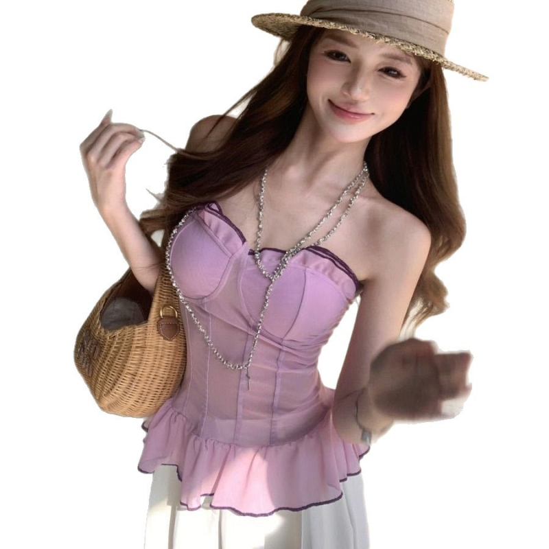 Wrap Bra/Top bez naramenica - Halter stil, Dužina struka, Rayon; Anti Wardrobe Malfunction; Lijepa leđa