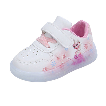 Dječje svjetleće niske tenisice, umjetni PU gornji dio, gumeni potplat, unisex, casual obuća