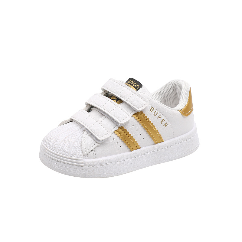 Dječje Shell-Toe tenisice, unisex, Velcro zatvaranje, PU gornji dio, TPR đon, uzrast 1–6 godina