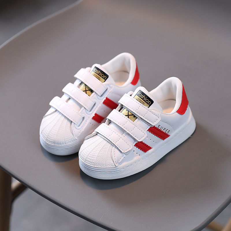 Dječje Shell-Toe tenisice, unisex, Velcro zatvaranje, PU gornji dio, TPR đon, uzrast 1–6 godina