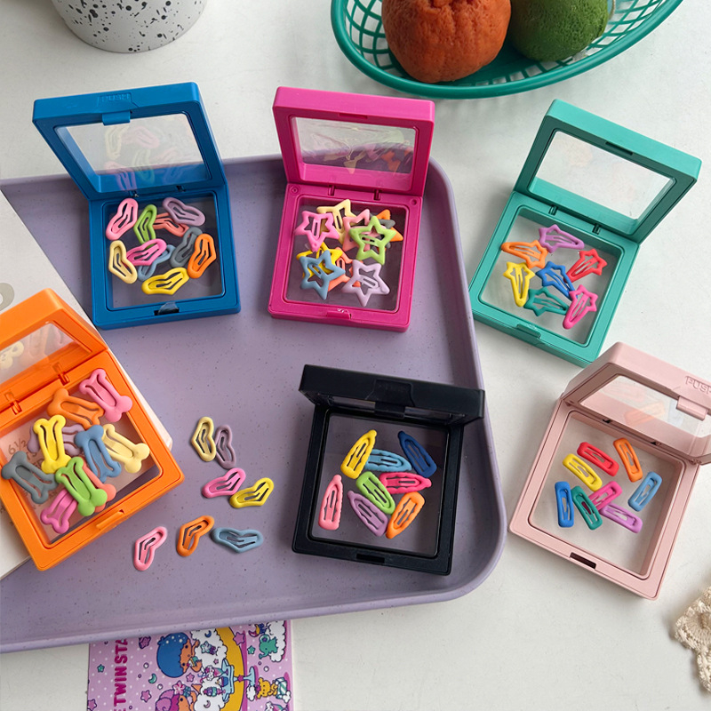 BB клип за коса – мини костна форма с акценти звезда и сърце, сплав, ръчна изработка, корейски стил, Yiwu произход