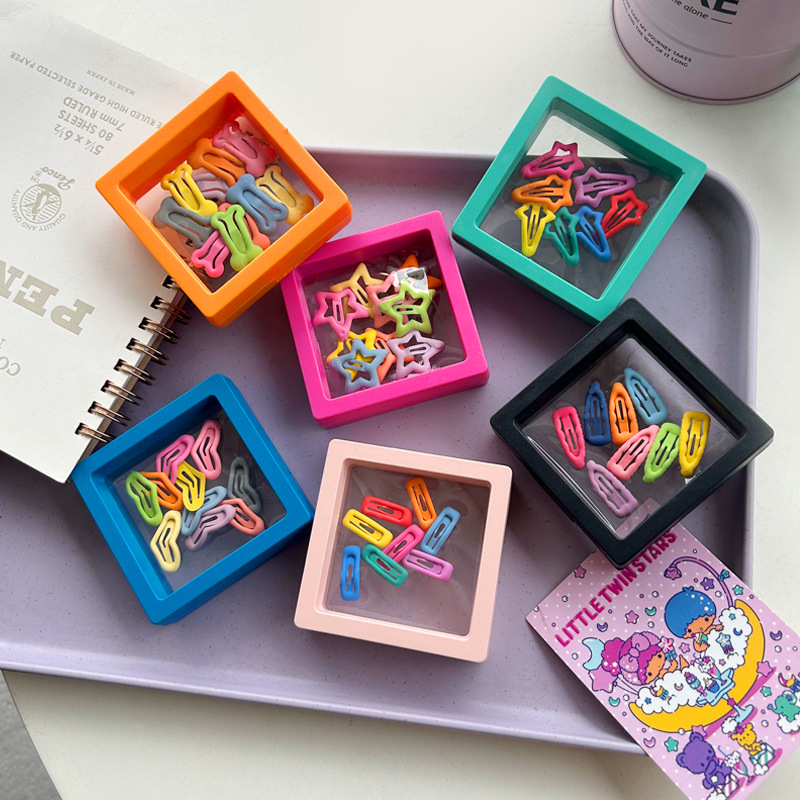 BB клип за коса – мини костна форма с акценти звезда и сърце, сплав, ръчна изработка, корейски стил, Yiwu произход