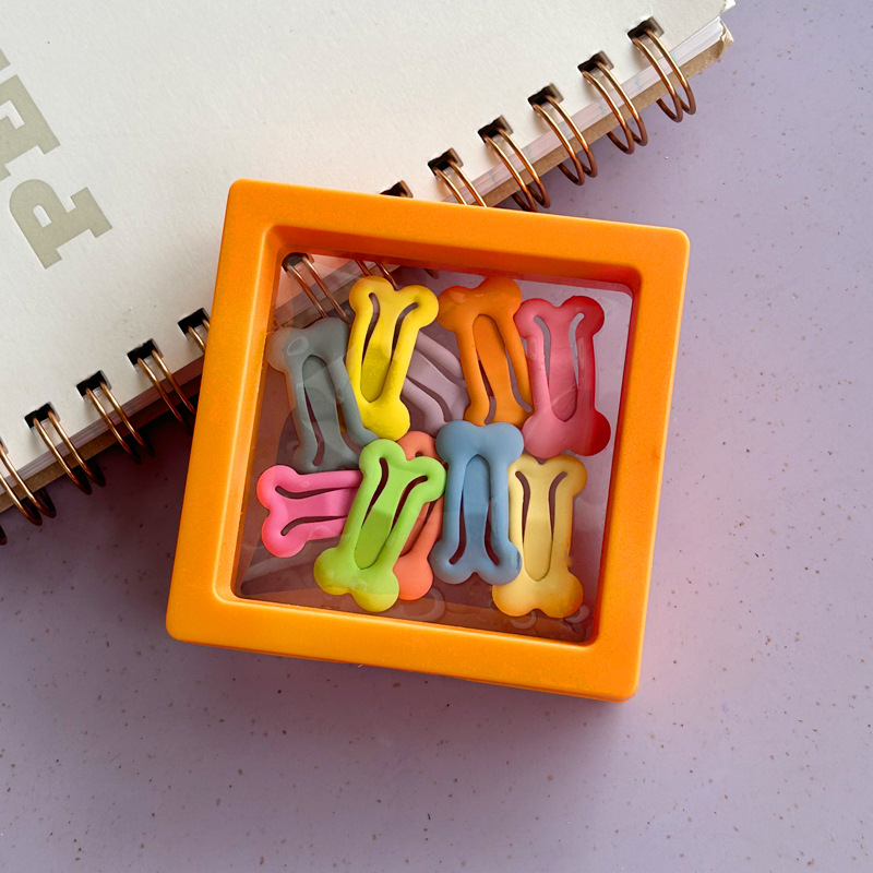 BB клип за коса – мини костна форма с акценти звезда и сърце, сплав, ръчна изработка, корейски стил, Yiwu произход