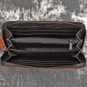 8100 Novčanik - Prava koža, gornja sloj goveđe kože, bifold, gradski minimalistički stil