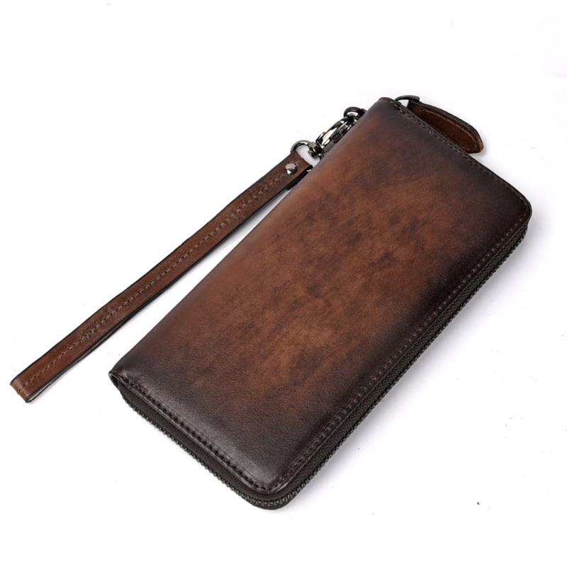 8100 Novčanik - Prava koža, gornja sloj goveđe kože, bifold, gradski minimalistički stil