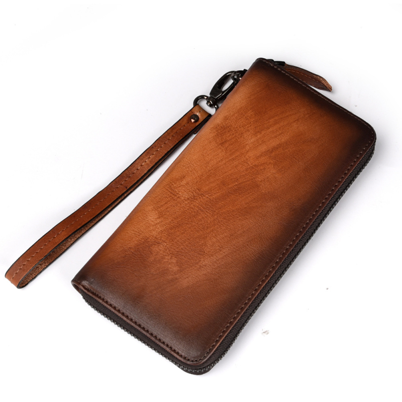 8100 Novčanik - Prava koža, gornja sloj goveđe kože, bifold, gradski minimalistički stil