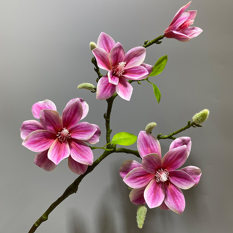 Umjetna magnolija – svilen cvijet, stalak na podu, za vjenčanja, vanjske prostore, rekvizite za fotografiju i kućnu dekoraciju