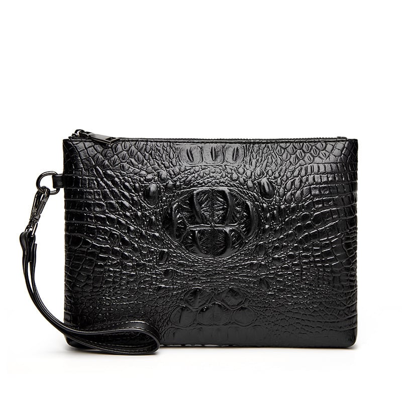 Мъжки клъч от PU кожа, крокодилски модел, водоустойчив, модел k-1003, стил бизнес пътуване