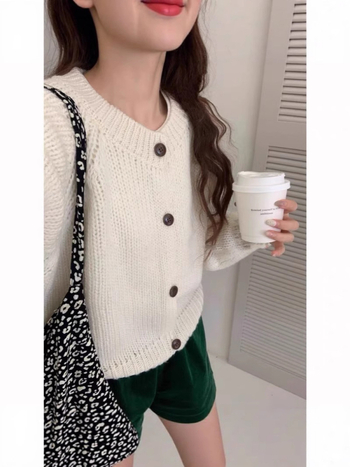 Кардиган за жена, вълна 95%+, свободна кройка, реглан ръкав, кръгла яка