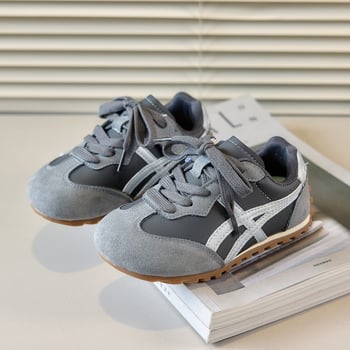 Dječje casual tenisice od mikrovlaknaste kože, unisex, Velcro zatvarač, protuklizni potplat, proljeće–jesen 2025