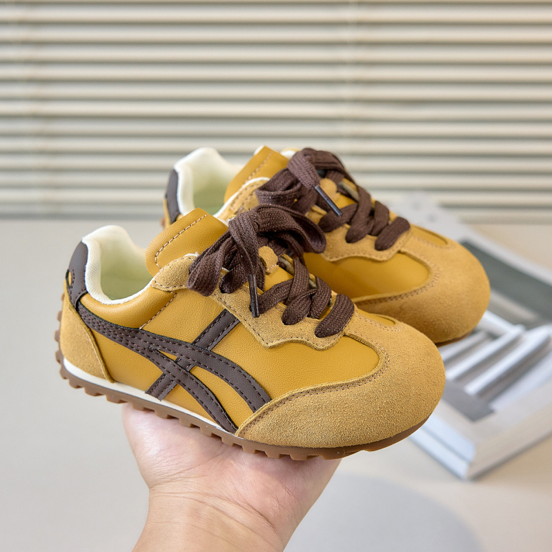 Dječje casual tenisice od mikrovlaknaste kože, unisex, Velcro zatvarač, protuklizni potplat, proljeće–jesen 2025