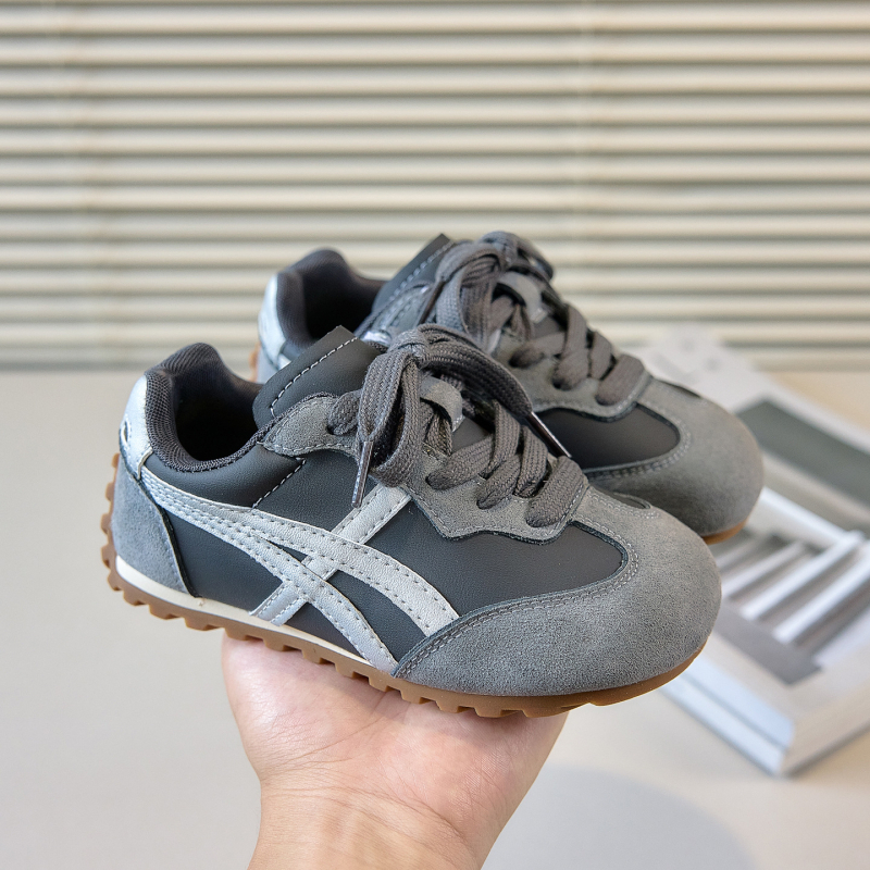 Dječje casual tenisice od mikrovlaknaste kože, unisex, Velcro zatvarač, protuklizni potplat, proljeće–jesen 2025