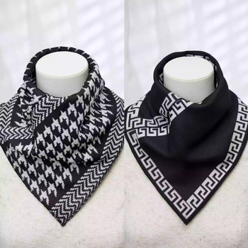 Trokutasti šal od poliestera, pleteni twill, topao za jesen, svestran i elegantan stil