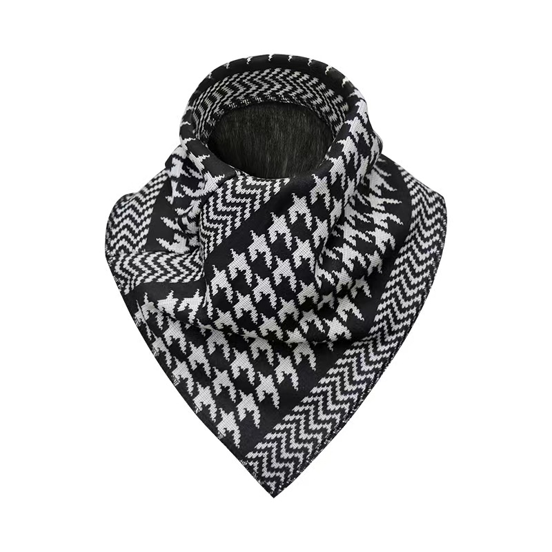 Trokutasti šal od poliestera, pleteni twill, topao za jesen, svestran i elegantan stil