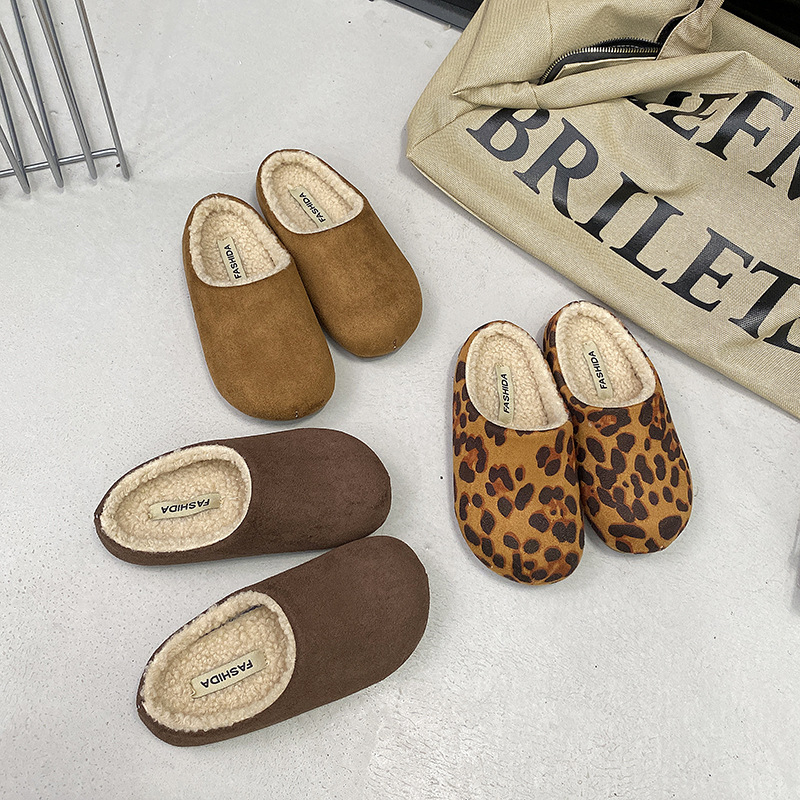 Dječje slip-on kućne papuče, fleece unutarnja podstava, PU gornji dio, TPR potplat, protuklizne, uzrast 4-16 godina