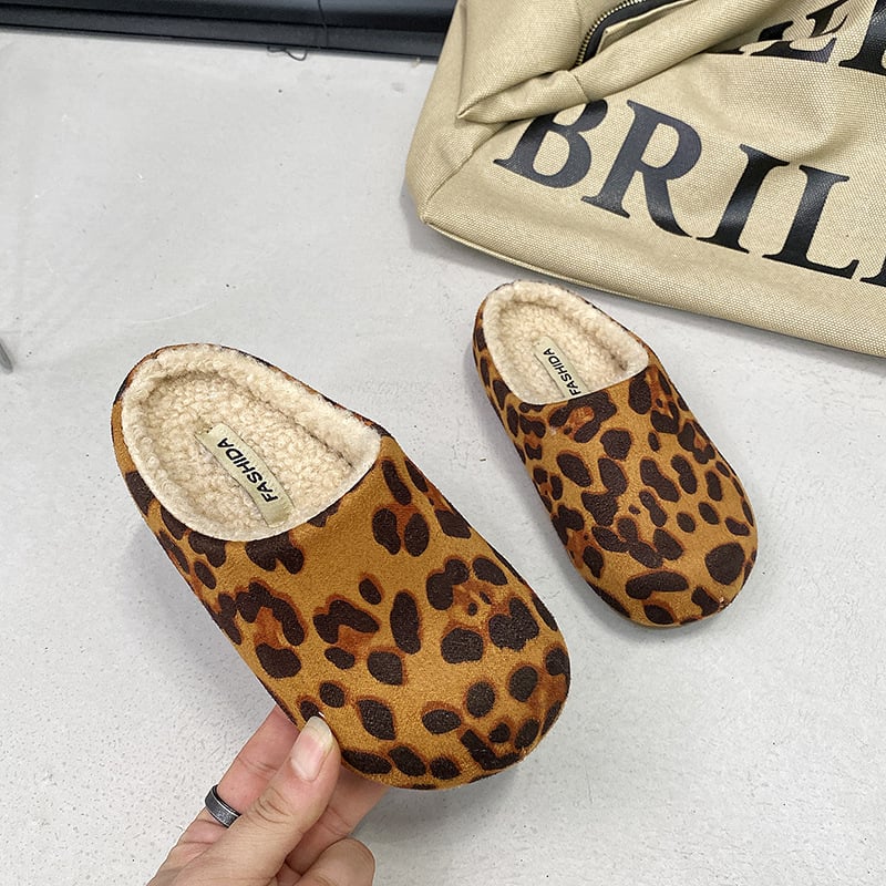 Dječje slip-on kućne papuče, fleece unutarnja podstava, PU gornji dio, TPR potplat, protuklizne, uzrast 4-16 godina
