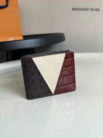 Portofel lung, material PVC, stil Business Elite, ultra-ușor, pliabil, primăvara 2024