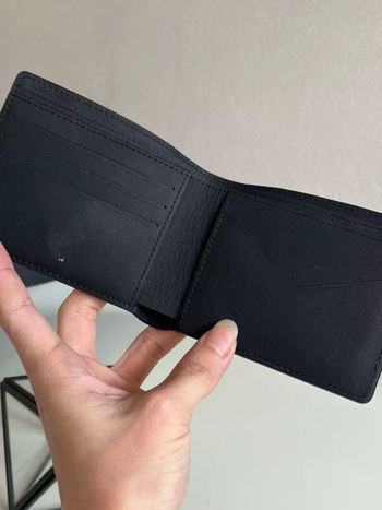 Portofel lung, material PVC, stil Business Elite, ultra-ușor, pliabil, primăvara 2024