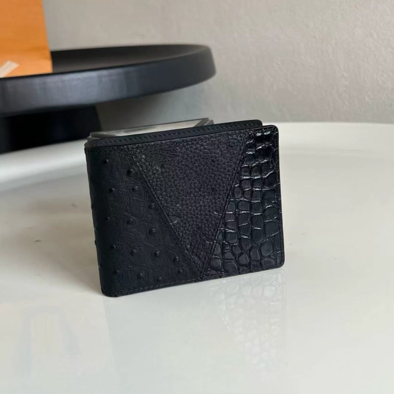 Portofel lung, material PVC, stil Business Elite, ultra-ușor, pliabil, primăvara 2024