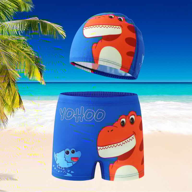 Детски плувни къси панталони за момчета с шапка – полиестер 85%, подплата полиестер 92%, тегло 200 г