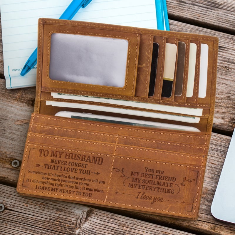 Portofel Niuyike din piele naturală, piele de vițel din primul strat, origine italiană, design extensibil, căptușeală din poliester, funcție anti-furt