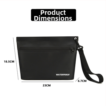 Geantă impermeabilă de voiaj cu separare umed-uscat, gentuță de cosmetică portabilă din plasă PVC, capacitate 2L