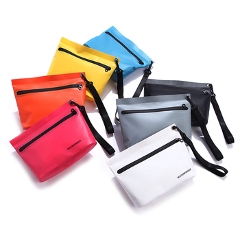 Geantă impermeabilă de voiaj cu separare umed-uscat, gentuță de cosmetică portabilă din plasă PVC, capacitate 2L