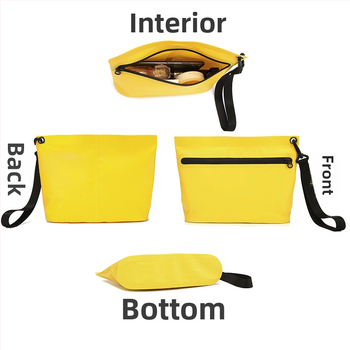 Geantă impermeabilă de voiaj cu separare umed-uscat, gentuță de cosmetică portabilă din plasă PVC, capacitate 2L