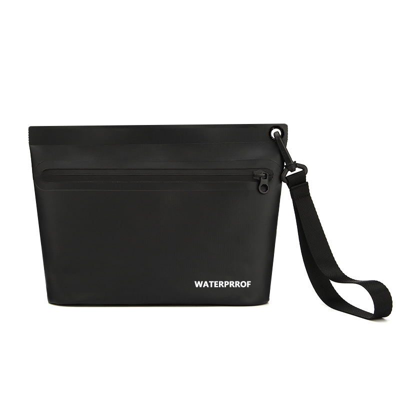 Geantă impermeabilă de voiaj cu separare umed-uscat, gentuță de cosmetică portabilă din plasă PVC, capacitate 2L