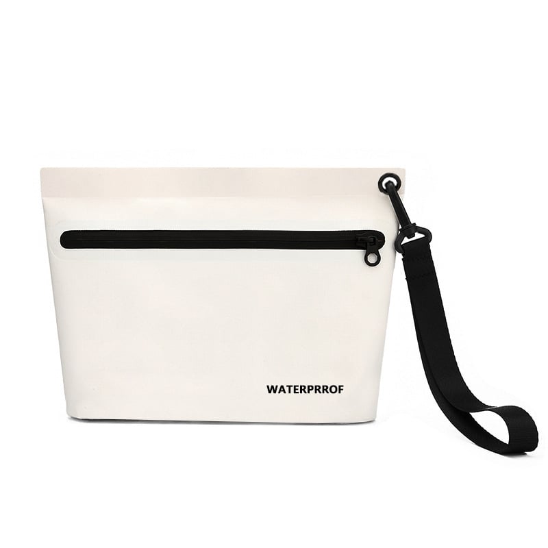 Geantă impermeabilă de voiaj cu separare umed-uscat, gentuță de cosmetică portabilă din plasă PVC, capacitate 2L