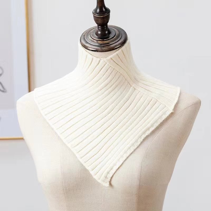 Плетен триъгълен шал за топлина, зимна употреба, есен 2023 издание