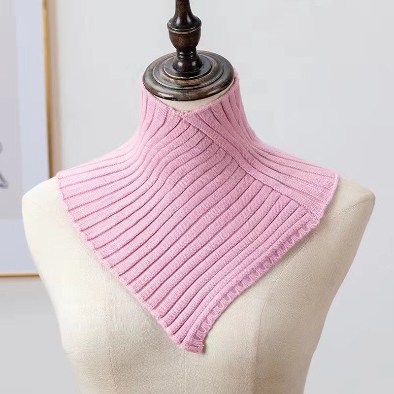 Плетен триъгълен шал за топлина, зимна употреба, есен 2023 издание