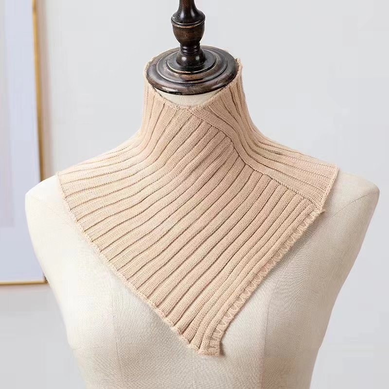 Плетен триъгълен шал за топлина, зимна употреба, есен 2023 издание