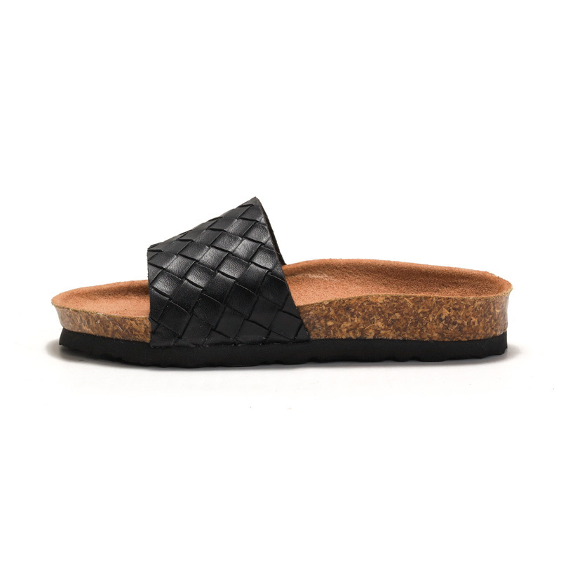 Dječje sandale od pluta za ljeto - Unisex, gornji dio PU, prugasti uzorak, gumena potplat, za dob 1-3 godine