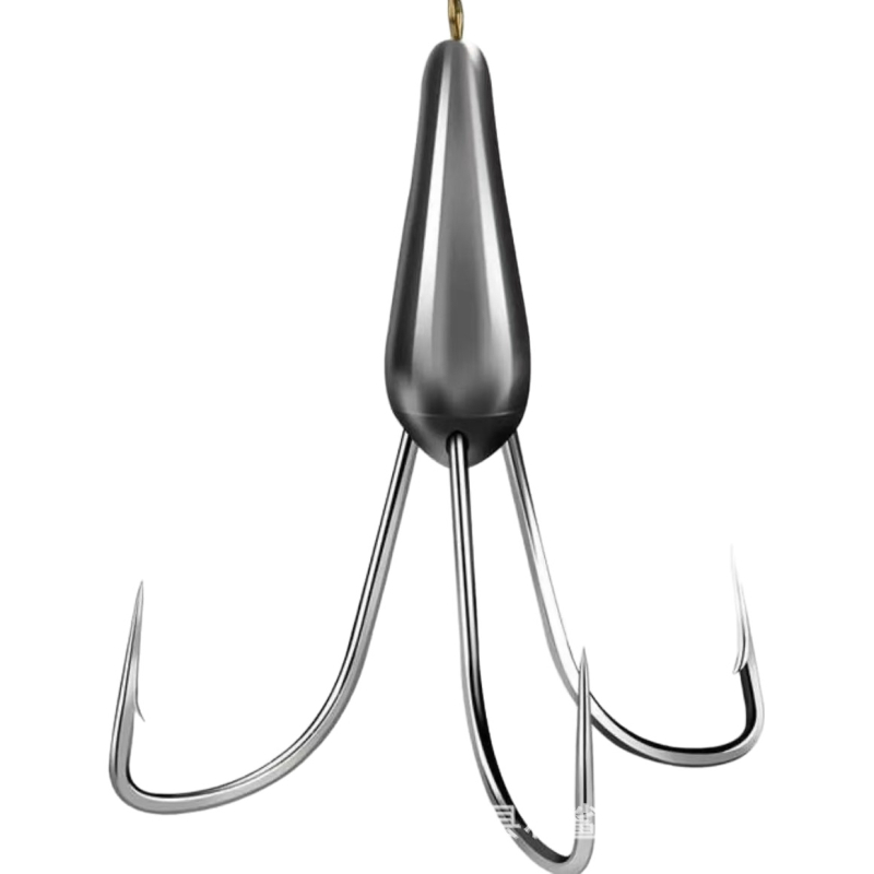 Барбована рибарска кука, капковидна форма, №16, за риболов в реката