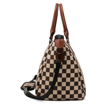 Putnička torba karirani uzorak, kapacitet 20–35L, Oxford tkanina, preko ramena, lagana i vodootporna