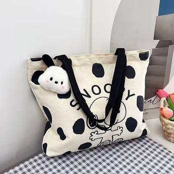 Platnena torba sa Snoopy otiskom, torba za preglede trudnica, velika kapaciteta
