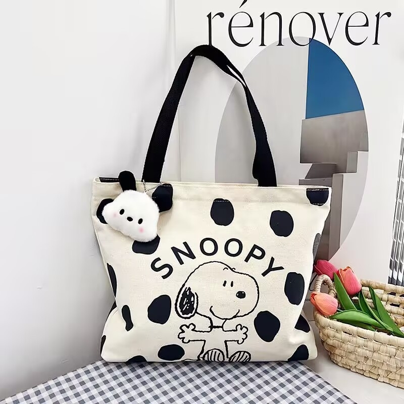 Platnena torba sa Snoopy otiskom, torba za preglede trudnica, velika kapaciteta