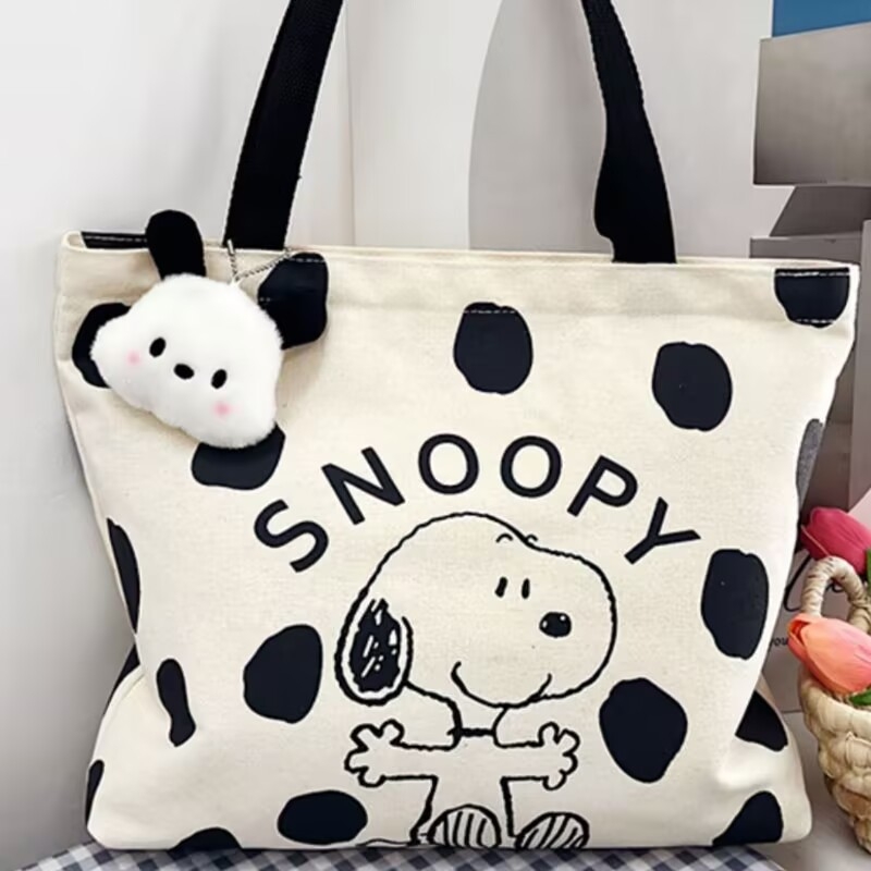 Platnena torba sa Snoopy otiskom, torba za preglede trudnica, velika kapaciteta