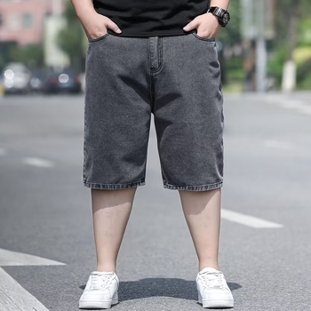 Ανδρικά τζιν σορτς - Πολυεστέρας, Ημιμήκος, 80% πολυεστέρας, Μικροελαστικότητα, Μινιμαλιστικό στυλ