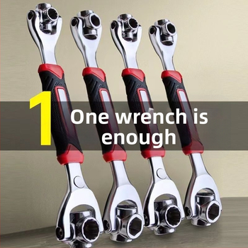 Hüvelykes kulcs – Többfunkciós autógumi javító eszköz forgófejjel, magas széntartalmú acél