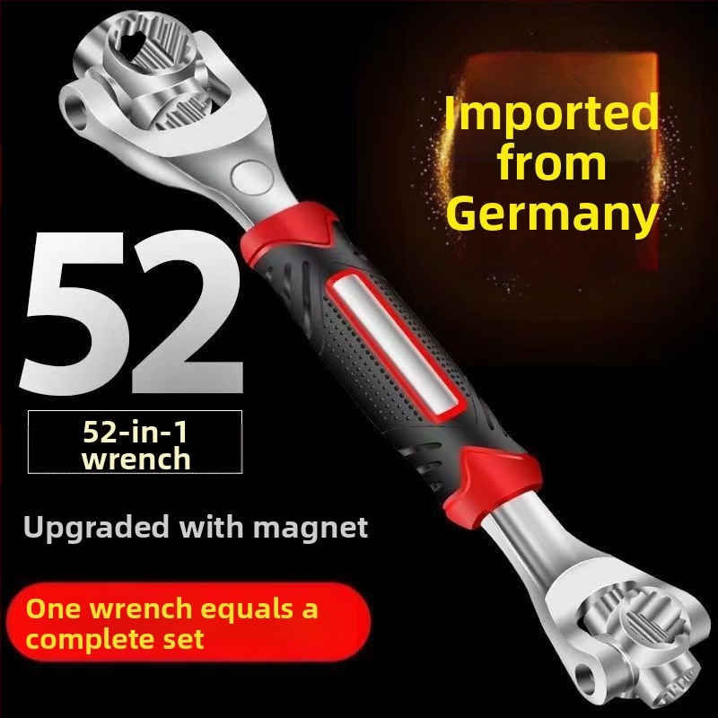 Zásuvkový kľúč – viacúčelový nástroj na opravu pneumatík auta s otáčajúcou sa hlavou, oceľ s vysokým obsahom uhlíka