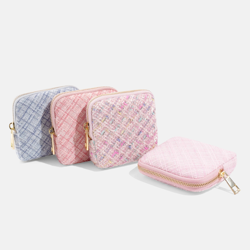 Meishang többrekeszes ékszer tároló táska kristályos karkötő rekeszekkel, vízálló Oxford anyag, cipzáras zárás, uniszex